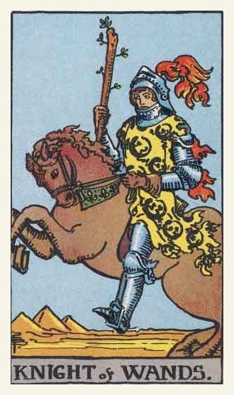 Knight of Wands Tarot card