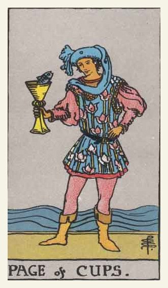 Prince (Page) of Cups Tarot card
