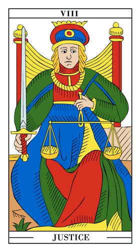 Tarot card - The Justice