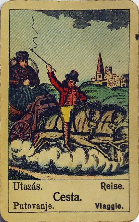 Original gypsy fortune telling card: Journey