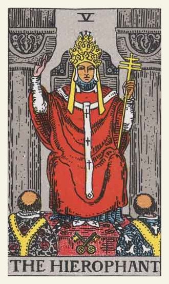 The Pope Tarot card