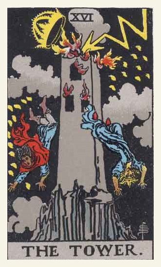 The Tower Tarot card