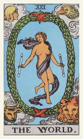 The World (Universe) Tarot card