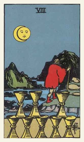 Eight of Cups Tarot card